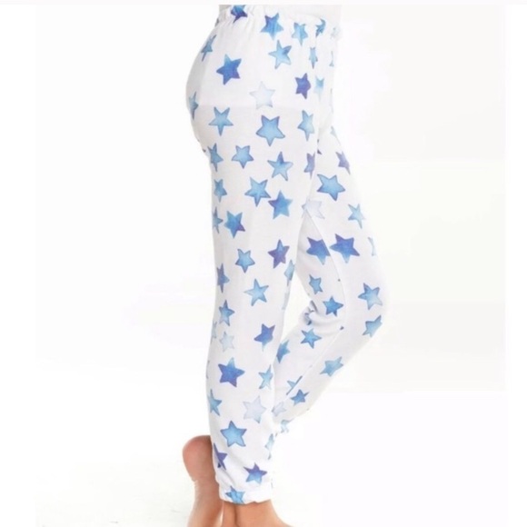 CHASER NWT INDIGO BLUE STARS LOUNGE JOGGER PANTS - Picture 10 of 10